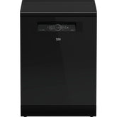 Beko bPRO 500 Digital Dishwasher, 15 Place Settings, 6 Programs, Black - BDFN36531GB