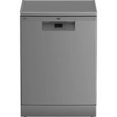 Beko Digital Built-In Dishwasher, 14 Place Settings, 5 Programs, Silver - BDFN15420S