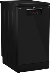 Beko Digital Dishwasher, 10 Place Settings, 5 Programs, Black - BDFS15020B