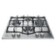 Ariston Built In Gas Hob, 4 Burners, 60 cm, Stainless Steel - PCN 641 T/IX/A - ESTORES