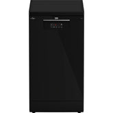 Beko b300 Digital Dishwasher With Inverter Technology, 10 Place Settings, 5 Programs, Black - BDFS15020B