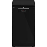 Beko b300 Digital Dishwasher With Inverter Technology, 10 Place Settings, 5 Programs, Black - BDFS15020B