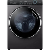 Haier Front Load Full Automatic Washing Machine With Dryer, 10.5 kg, Inverter Motor, Dark Silver - HWD100-B14979S8