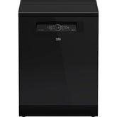 غسالة أطباق رقمية بيكو بتقنية العاكس، 15 مكانًا، 6 برامج، أسود - BDFN36531GB