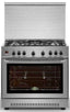 Kiriazi Gas Cooker, 5 Burners, Silver, 90 cm - 90FC9 N SMART - ESTORES