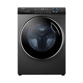 Haier Front Load Full Automatic Washing Machine With Inverter Technology, 12 kg, Dark Silver - HW120-B14979S8