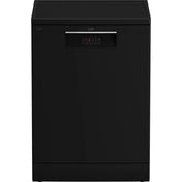 غسالة الأطباق الرقمية بيكو، 14 مكانًا، 5 برامج، أسود - BDFN15420B