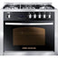 Premium Grand Chef Gas Cooker, 5 Burners, 90 cm, Stainless Steel Black- 6090SS-1GC-511-IDSP-GO-2W - ESTORES