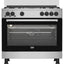 Beko Gas Cooker, 5 Burners, 90 cm, Stainless Steel - GGR 15115 DX NE - ESTORES