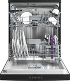 Beko Digital Dishwasher, 14 Place Settings, 5 Programs, Black - BDFN15420B