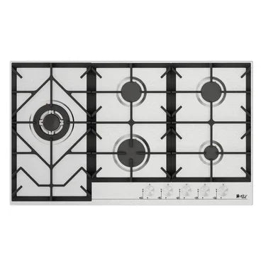 Purity Built In Gas Hob, 5 Burners, 90 cm, Stainless Steel - HPT908S - ESTORES