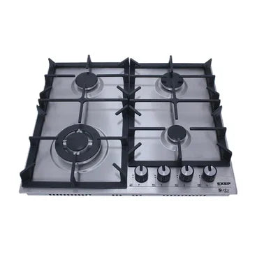 Purity EXEP Built In Gas Hob, 4 Burners, 60 cm, Stainless Steel - HPT603S - ESTORES Main image