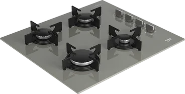 Beko Built In Gas Hob, 4 Burners, 60 cm, Grey - BOCD T 6010 EGE - ESTORES