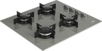 Beko Built In Gas Hob, 4 Burners, 60 cm, Grey - BOCD T 6010 EGE - ESTORES