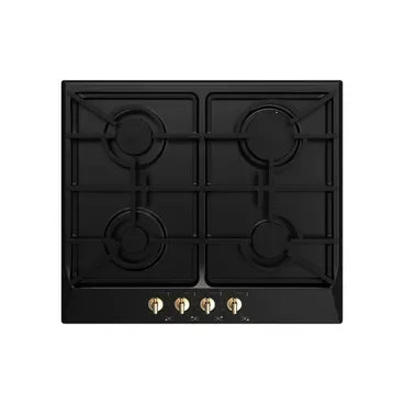 Fresh Gas Built-In Hob, 4 Burners, 60 cm, Black - ESTORES
