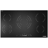 Fresh VCT 90 Built In Electric Hob, 5 Burners, 90 cm, Black - Fresh