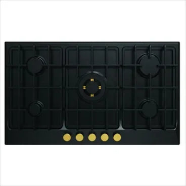 Fresh HAFR90CMBC1/BR Built In Gas Hob, 5 Burners, 90 cm, Black - Fresh -500009845 - ESTORES