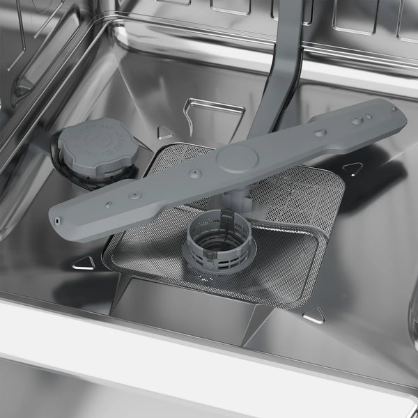 Beko Digital Built-In Dishwasher, 14 Place Settings, 5 Programs, Silver - BDFN15420S - ESTORES
