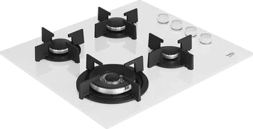 Beko Built In Gas Hob, 4 Burners, 60 cm, White - HILW 64122 SWE - ESTORES