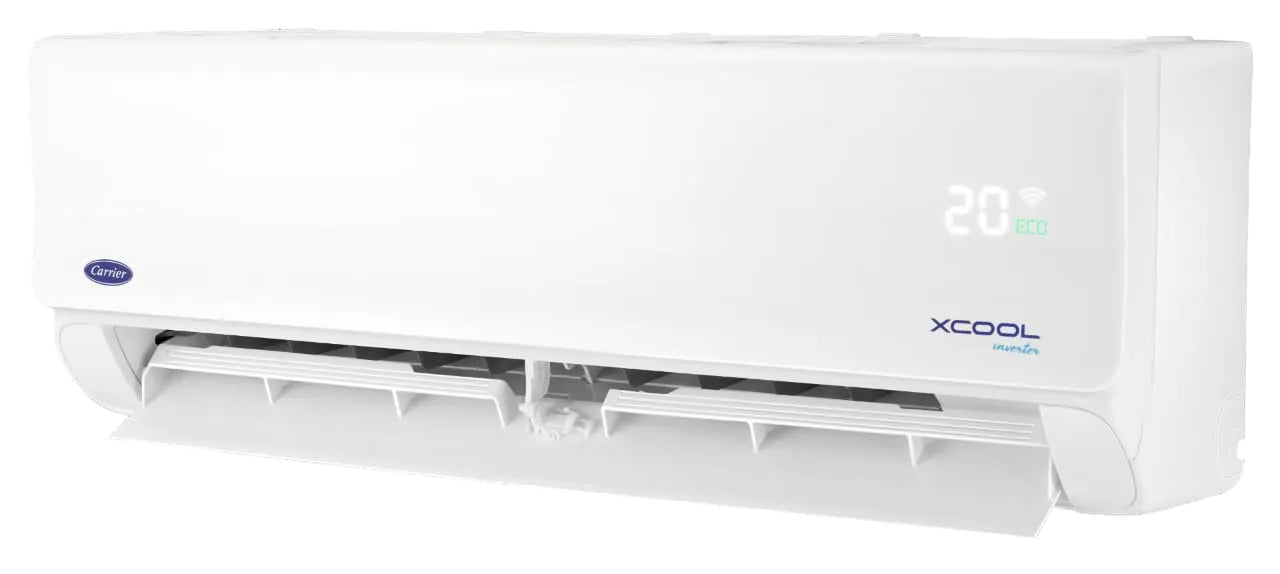 Carrier Xcool  Digital Split Air Conditioner With Plasma Function, 1.5 HP, Cooling &Heating, White - 53QHEFT12-F