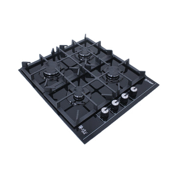 Purity EXEP Built In Gas Hob, 4 Burners, 60 cm, Black - HPT602G