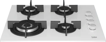 Beko Built In Gas Hob, 4 Burners, 60 cm, White - HILW 64122 SWE - ESTORES