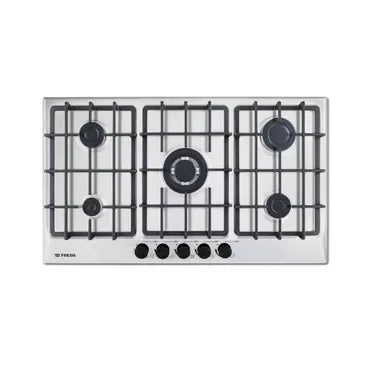 Fresh Built In Gas Hob, 5 Burners, 90 cm - Stainless Steel - ESTORES Main image