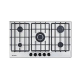 Fresh Built In Gas Hob, 5 Burners, 90 cm - Stainless Steel