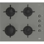Beko Built In Gas Hob, 4 Burners, 60 cm, Grey - BOCD T 6010 EGE - ESTORES
