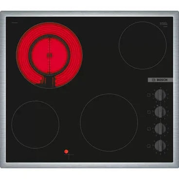 BOSCH Series 2 Built In Electric Hob, 4 Burners, 60 cm, Black - PKF645CA2E - ESTORES