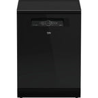 Beko bPRO 500 Digital Dishwasher, 15 Place Settings, 6 Programs, Black - BDFN36531GB - ESTORES