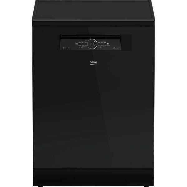 Beko bPRO 500 Digital Dishwasher, 15 Place Settings, 6 Programs, Black - BDFN36531GB - ESTORES