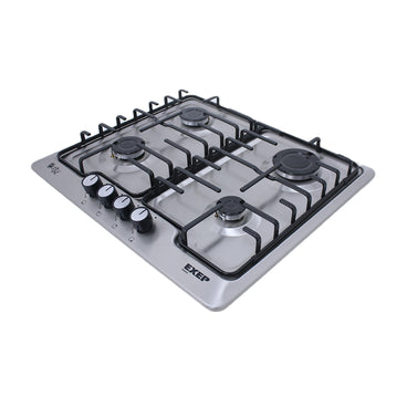 urity EXEP Built In Gas Hob, 4 Burners, 60 cm, Stainless Steel - HPT604S