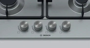 Bosch Built-In Gas Hob, 4 Burners, 60 cm, Stainless Steel - PGP6B5O62Q - ESTORES