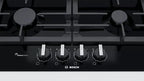 Bosch Series 6 Built In Gas Hob, 4 Burners, 60 cm, Black - PCP6A6B90 - ESTORES