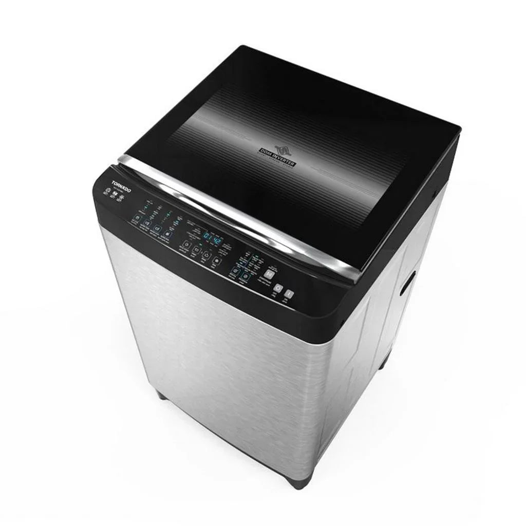 Tornado Washing Machine 17 KG Silver and Black - TWT-TLD17RSC - ESTORES