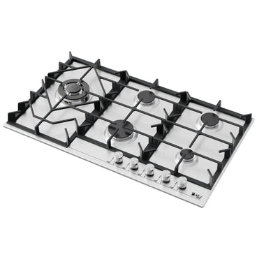 Purity Built In Gas Hob, 5 Burners, 90 cm, Stainless Steel - HPT908S