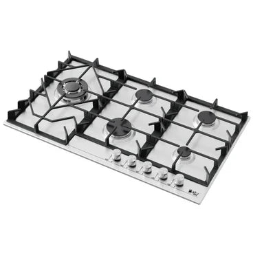 Purity Built In Gas Hob, 5 Burners, 90 cm, Stainless Steel - HPT908S - ESTORES