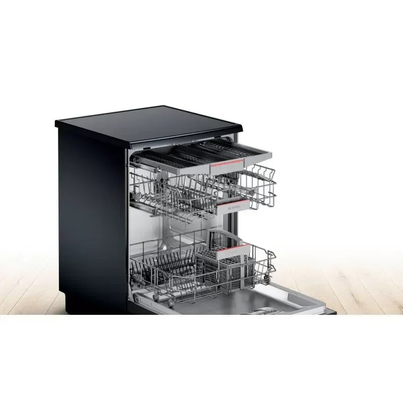 Bosch Digital Dishwasher, 13 Place Settings, 6 Programs, Black - SMS46NB01B - ESTORES