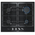 Bosch Series 6 Built In Gas Hob, 4 Burners, 60 cm, Black - PCP6A6B90 - ESTORES