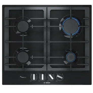 Bosch Series 6 Built In Gas Hob, 4 Burners, 60 cm, Black - PCP6A6B90 - ESTORES Main image