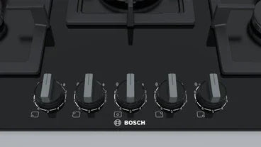 Bosch Built-In Gas Hob, 5 Burners, 75 cm, Black - PPQ7A6B20 - ESTORES