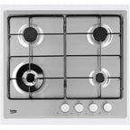 Beko Built-In Gas Hob, 4 Burners, 68 cm, Stainless - HIMW64225SX - ESTORES