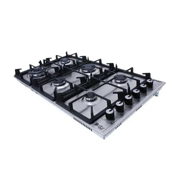 Purity EXEP Built In Gas Hob, 6 Burners, 90 cm, Stainless Steel - HPT903S - ESTORES