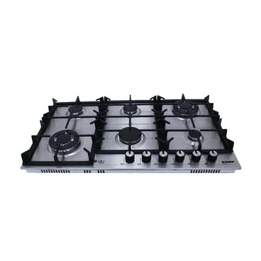 Purity EXEP Built In Gas Hob, 6 Burners, 90 cm, Stainless Steel - HPT904S - ESTORES