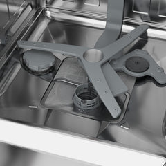 Beko Digital Dishwasher With Inverter Technology, 15 Place Settings, 6 Programs, Silver - BDFN36531XC