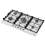 Purity Built In Gas Hob, 5 Burners, 90 cm, Stainless Steel - HPT906S - ESTORES