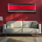 SHARP Split Cooling & Heating Air Conditioner With Plasmacluster & Inverter Technology, 2.25 HP, Red - AY-XP18YHER - ESTORES