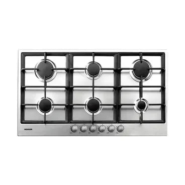 Hoover Built In Gas Hob, 6 Burners, 90 cm, Stainless Steel - PG960/1SXGH EGY - ESTORES