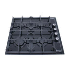 Purity EXEP Built In Gas Hob, 4 Burners, 60 cm, Black - HPT602G - ESTORES